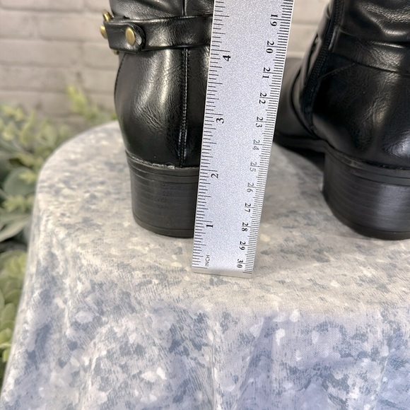 Rampage “ILISSA” Black & Brown Knee High Wide-Calf Riding Boots WMS 7.5W🤎VGUC - Picture 9 of 13